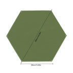 Hexagon Camping Mat Large Waterproof Ground Sheet Footprint Picnic Mat Hexagonal Tent Tarp Awning Shade Beach Travel Mat