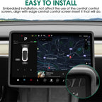 For Tesla Juniper Y Highland 3 YL Silicone Central Control Screen Frame Cover Anti-Scratch Edge Protector Car Interior Accessori