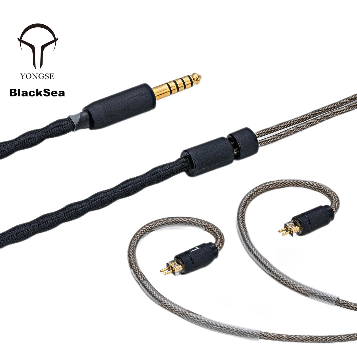 Yongse BlackSea Litz Coaxial Structure Single Crystal Copper And Silver-plated Single Crystal Copper ＆ Graphene Earphone Cable