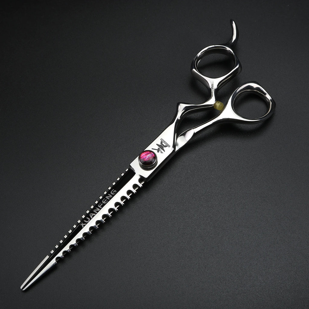 XUANFENG Comfortable Handle 7-inch Hair Cutting Scissors JP440C Steel Barber Scissors