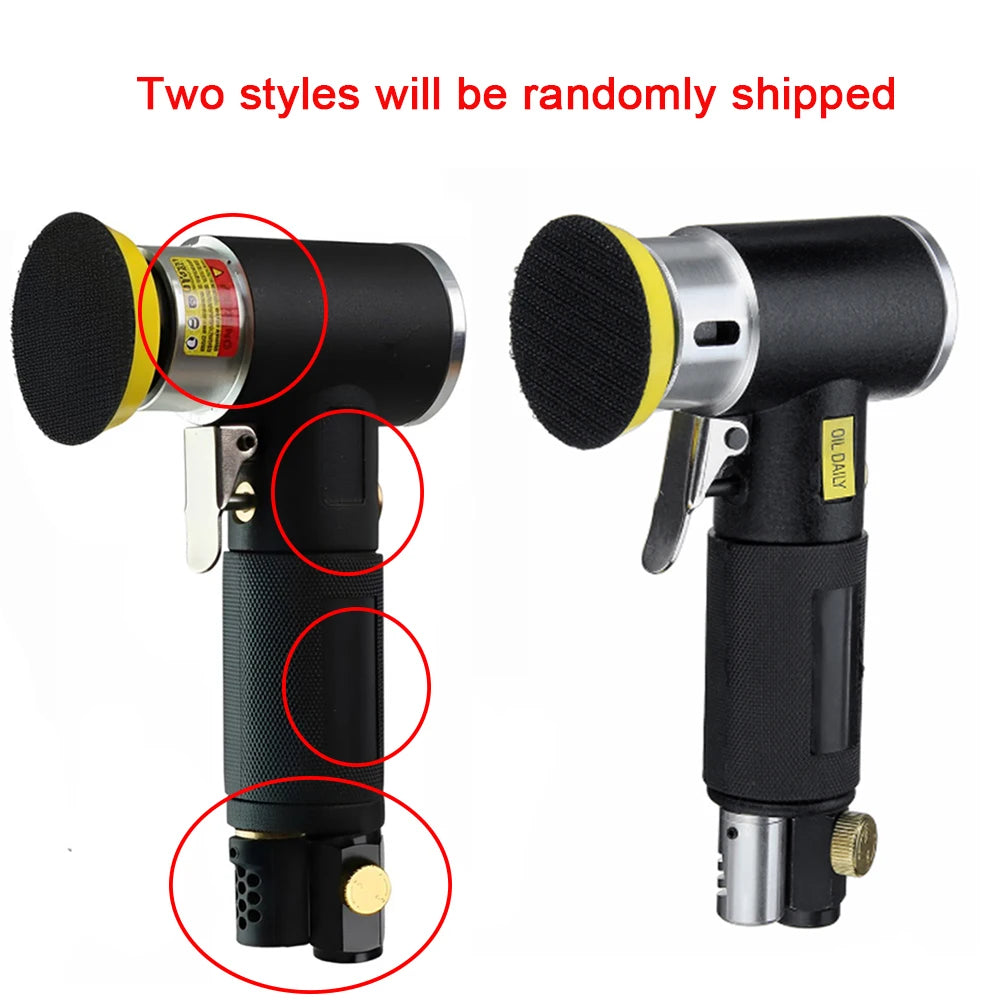 WENXING Orbit Air Sander Mini Pneumatic 1"/2"/3" Grinding Machine set for Car Polishing High Speed Air Powered Polisher air tool