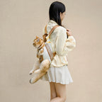 Breathable Cat Backpack Carrier, Hands-Free Foldable Pet Travel Bag, Water-Resistant, Sizes S-XL