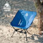 OneTigris Tigerblade Foldable Camping Chairs Lightweight Folding Chair Backpacking Moon Chairs for Travel Beach Fishing Relaxing