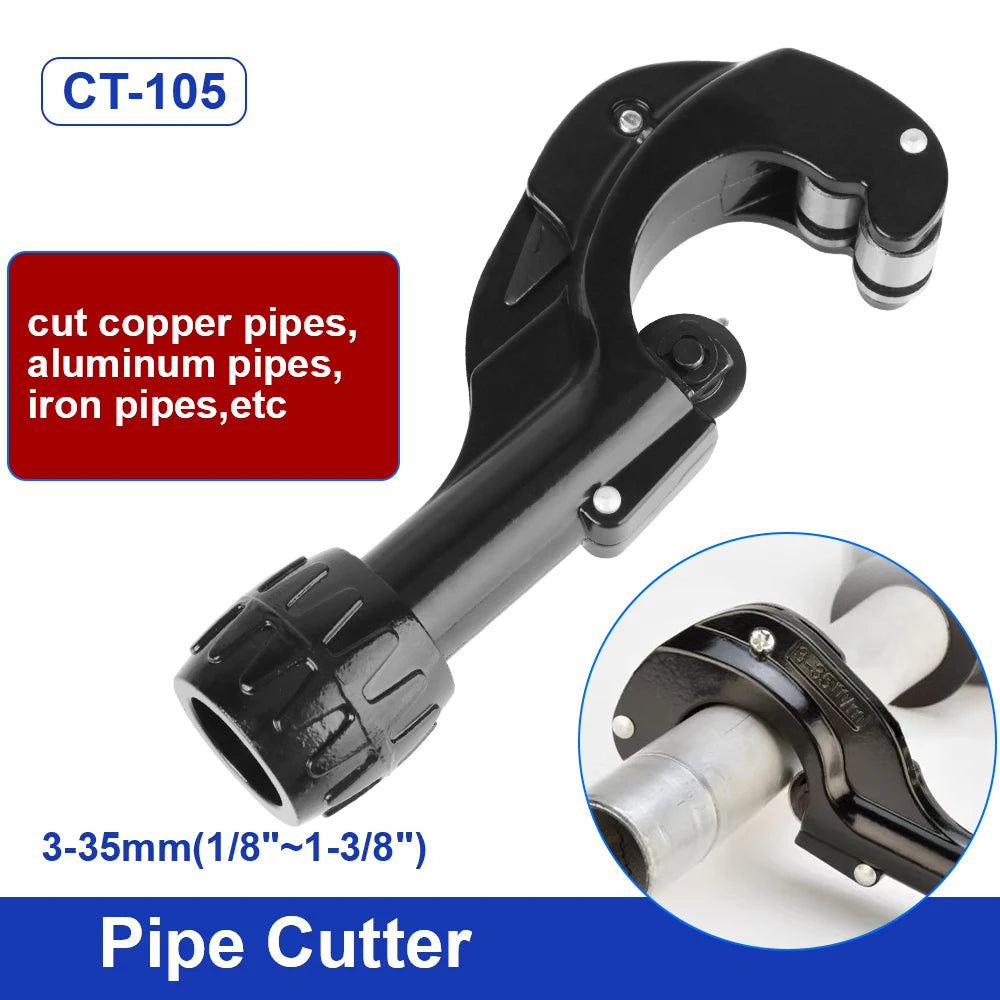 Bearing-type Pipe Cutter with Deburring Tool Pipe Cutter 3-35mm for Copper Stainless Steel Hose Water Pipe Cutting