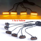 For GMC Sierra Center Front Grille Small Amber Light Front Grille Lights Daytime Running Warning Light