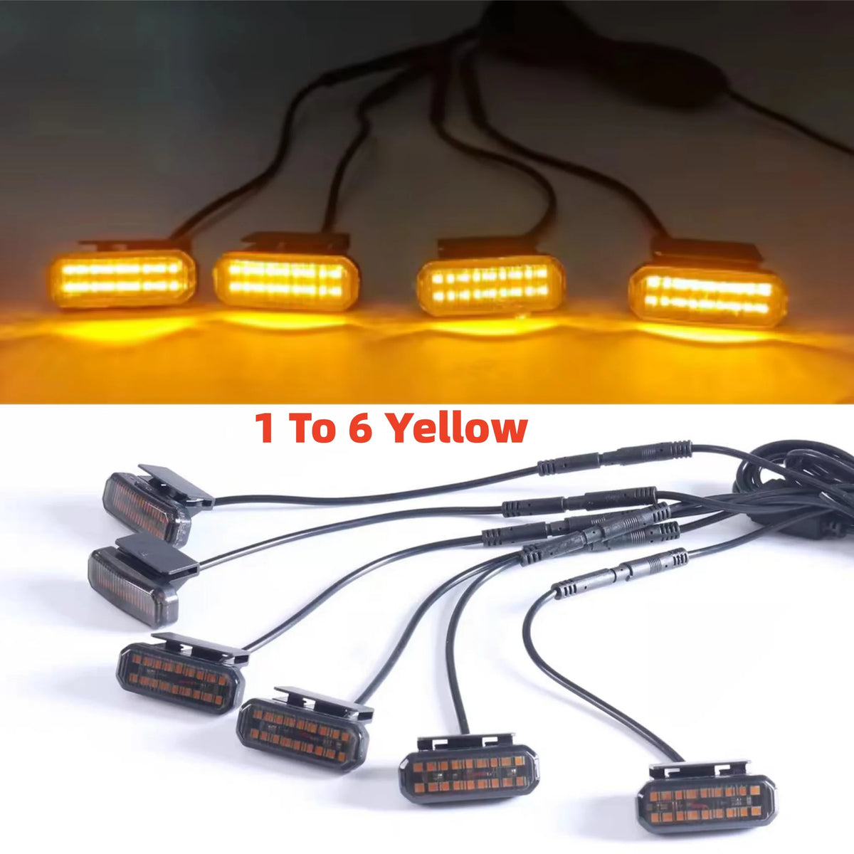 For GMC Sierra Center Front Grille Small Amber Light Front Grille Lights Daytime Running Warning Light