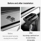 For New Tesla Model Y Juniper 2025 Model 3+ Highland 2024 Steering Wheel Silicone SunGlasses Case Mobile Phone Holder Storage