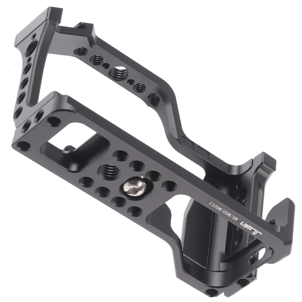 Aluminum Camera Cage for Canon EOS M5/M50/M50 Mark II, cold shoe, 1/4 & 3/8 mounts