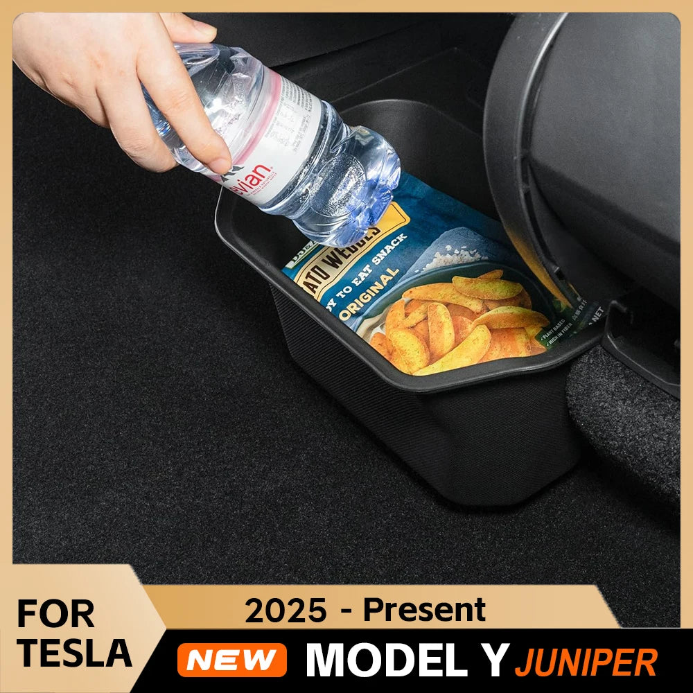 For Tesla Model Y Juniper Accessories Rear Seat Center Console Organizer Backseat Storage Box Bins for Tesla Model Y 2025 2026