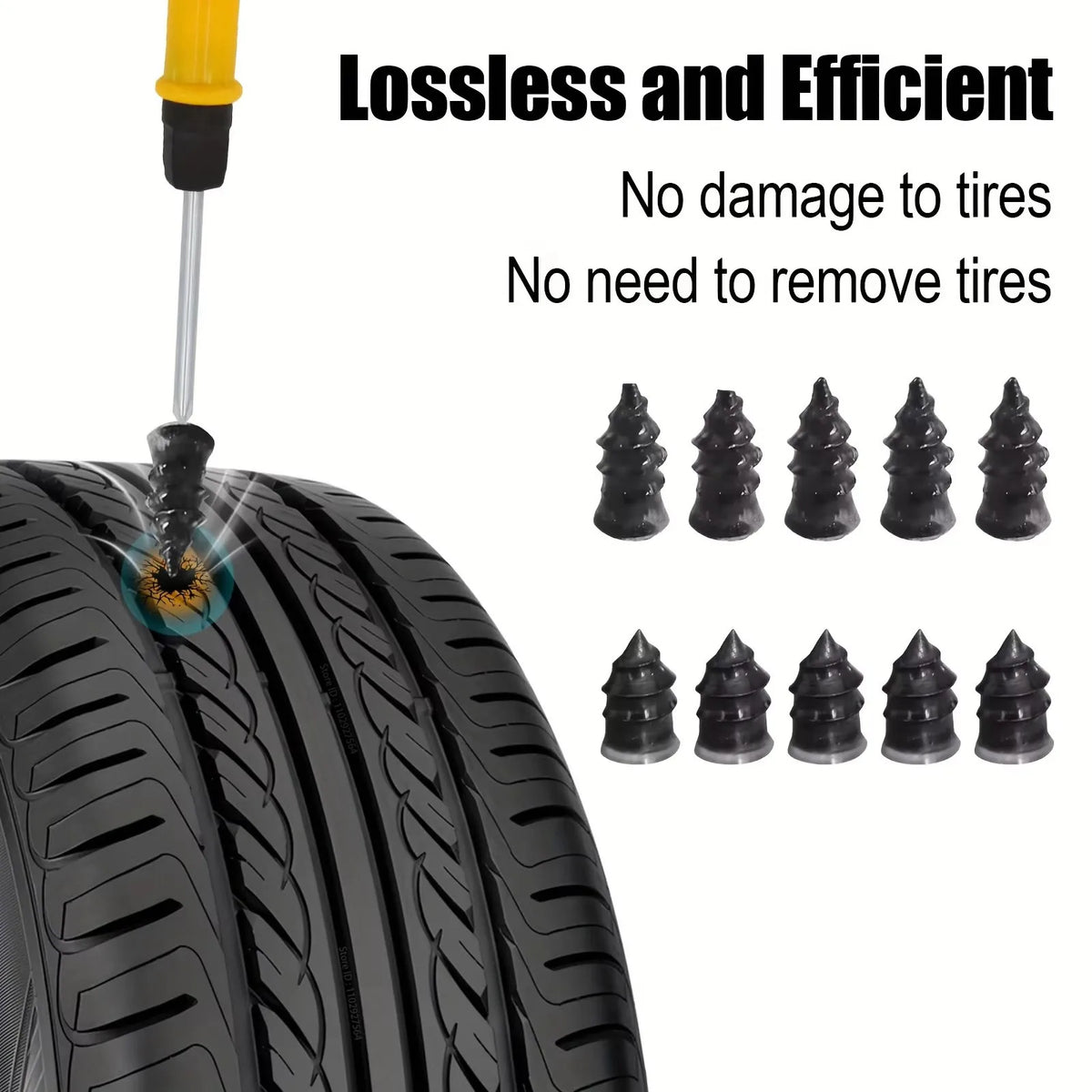 ZFOUEK Auto Tire Repair Kit Puncture Plug Tools Tyre Puncture Emergency for Universal Tire Strips Stiring Glue Repair Tool