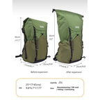 25L Ultralight Roll-Top Hiking Backpack UHMWPE X-Pac Anti-Slash Foldable Daypack 450g