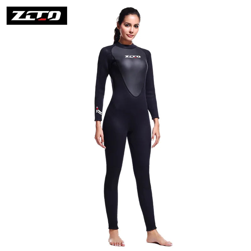 New 3mm Neoprene Wetsuits Full Body Scuba Diving Suit Men Snorkeling Surfing Swimming Long Sleeve Keep Warm Water Wetsuits