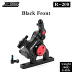 ZOOM Bicycle Hydraulic Brake R200 Road Bike Disc Brake Caliper Ultralight Double Piston PM Brakes Caliper for Shimano SRAM