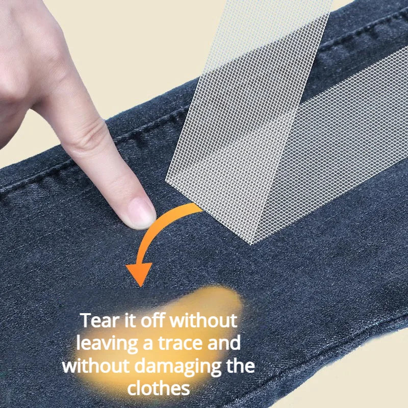 Double Sided Fabric Tape Invisible No Sew No Iron Pants Hem Tape Secret Body Adhesive Stickers DIY Clothes Shorten Sewing Tools