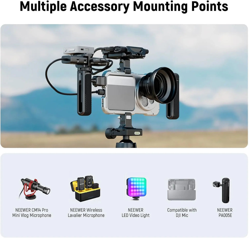 NEEWER Phone Cage Case Quick Release Video Rig Case Phone Stabilizer Holder For Xiaomi 15 Ultra with 67mm Filter Adapter