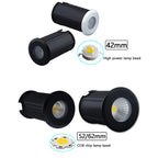 10PCS/lot IP67 Outdoor Lighting 1W3W5W for Garden Yard Step Stairs Floor Deck Recessed Inground Lamps LED Underground Spotlight