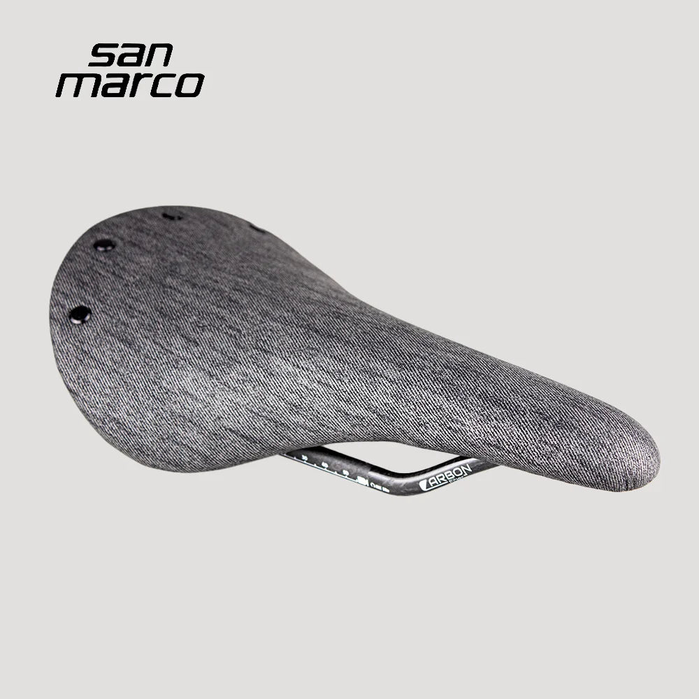 Ultralight San Marco Saddle Full Carbon Road Grave MTB Bike Seat for Men Women BMX Seat 265*150mm 130g Comfortable Cycling Parts