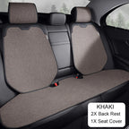 Car Seat Cover Linen Cotton Set Car Seat Cushion Soft Universal Seat Cushion Chair Protector Pads Auto Seats Cover Accessories