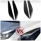 Car Front Headlight Eyebrow Eyelid Lid Trim Lamp Cover Sticker for Tesla Model 3 Model Y 2017-2023 ABS Car Styling Accessories