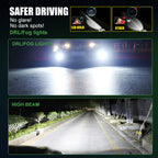 Turbo H15 Canbus Led Bulbs for Volkswagen Golf 7 High Beam Headlights DRL Daytime Running Lights White 6500K 30000LM