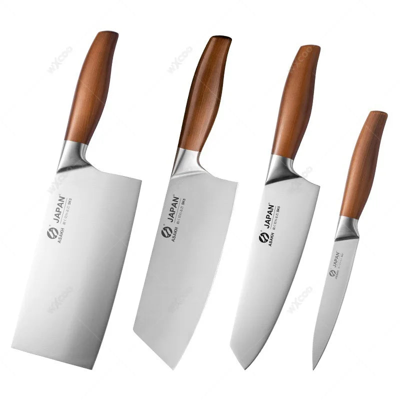 WXCOO Japanese Kitchen Knives Stainless Steel Professional Chef Knife Fish Fillet Meat Cleaver Slicing Knife Cooking Tools