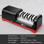 TAIDEA Electric Diamond Knife Sharpener with Polishing, 360/600/1000 Grit, TG Series