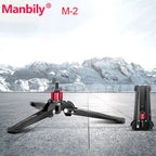 Manbily Lightweight Camera Tripod Monopod Selfie Stick Aluminum A-222 Pro For Canon Nikon DSLR Travel Max 170cm with M-2 Base