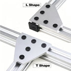 90° corner angle bracket plate, L/T, for 2020/3030/4040 aluminum profile, 4-10pcs