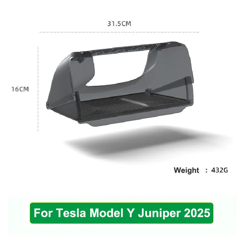 For Tesla New Model 3 Y Juniper Highland 2025-2020 2026 Car Hidden Under Screen Storage Box Central Control Organizer Case Tray
