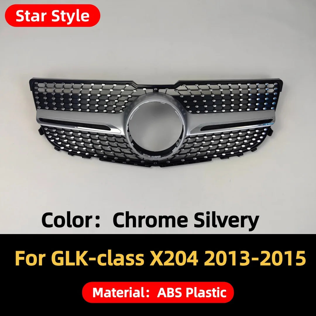 Front Bumper Grille Grill Tuning Accessories For Mercedes Benz GLK X204 GLK220 GLK250 GLK300 GLK350 2008-2015 Stars GT Style
