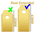 Robotic Lawn Mower Replacement Blades 43mm Stainless Steel, Double Edge, 9pcs/30pcs Gold/Silver