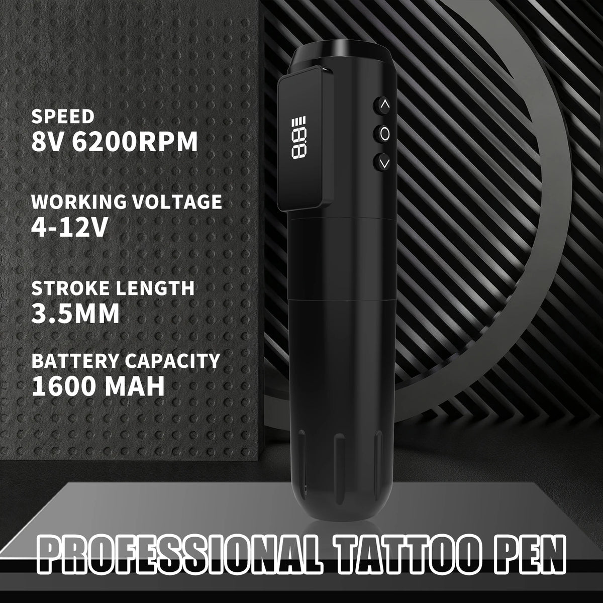 Yilong Wireless Tattoo Machine Rotaty Pen Kit  Custom Motor 1600mAh High-Capacity Battery For Permanent Makeup Tattoo Gun Kit