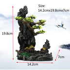 Resin Aquarium Rockery Mountain Decoration Artificial View Rock Cave Stone Tree Fish Tank Ornament Aquarium Decor Home New