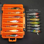14pcs/box Horizontal Egi Lure Glow Horizontal Squid Jig Saltwater Cuttlefish UV Shrimp Fishing Lure Laser Egi Set Large Octopus