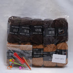 10Pcs 500g 4Ply Milk Cotton Yarn for Knitting Crochet, Wool Cotton Yarn DIY Material Pack for Hand-Knitted Sweaters, Bags, Dolls