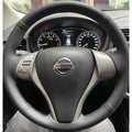 Hand-stitched Black Microfiber Leather Car Steering Wheel Cover For Nissan Teana 2013-2018 Altima 2013-2018 X-Trail 2014-2017
