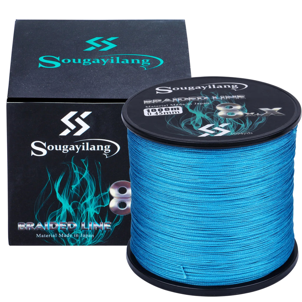 Sougayilang New 9 Strands PE Fishing Line Raid Fishing Line 300M 500M 1000M Multifilament Fishing Wire Carp Fishing Line Tool