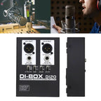 Professional DI 2 channel Audio DI Box Passive DIRECT BOX Low Noise Guitar Bass DI 1 Channel Audio Converter caja directa activa