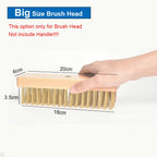SHANGPEIXUAN Professional Pizza Oven Copper Brush Scraper Household Grill Brass Cleaning Brush with 21 inch Aluminium Handle