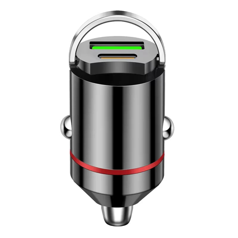 100W Car Charger USB Fast Charging For IPhone QC3.0 Mini PD USB Type C Charger Car Phone Charger For Samsung XiaoMi