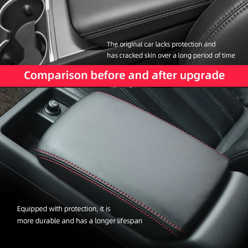 Car Central Armrest box cover Tray Case Holder for Audi Q3 F3 Sportback 2019-2021 2022 2023 2024 Container Organizer Accessories