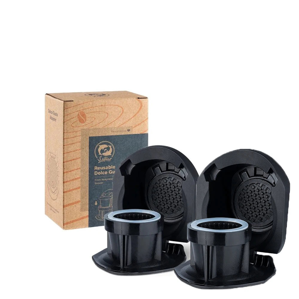 icafilas Reusable Adapter  for Dolce Gusto EDG MINI Me Maker for Nescafe Genio S Plus Nespresso Coffee apsule  Holder
