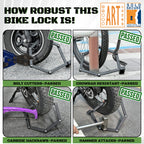 Bicycle High-security Folding Lock 100CM Bicycle Lock Thickened Thickened Anti-shear Bicycle Lock Rotatable Lock Head Bike Lock
