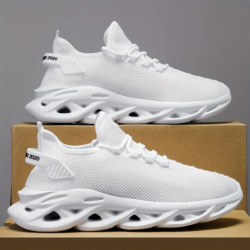 Men Casual Sports Shoes Breathable Lightweight Sneakers Outdoor Mesh Black Running Shoes Athletic Jogging Tennis Walking Shoes
