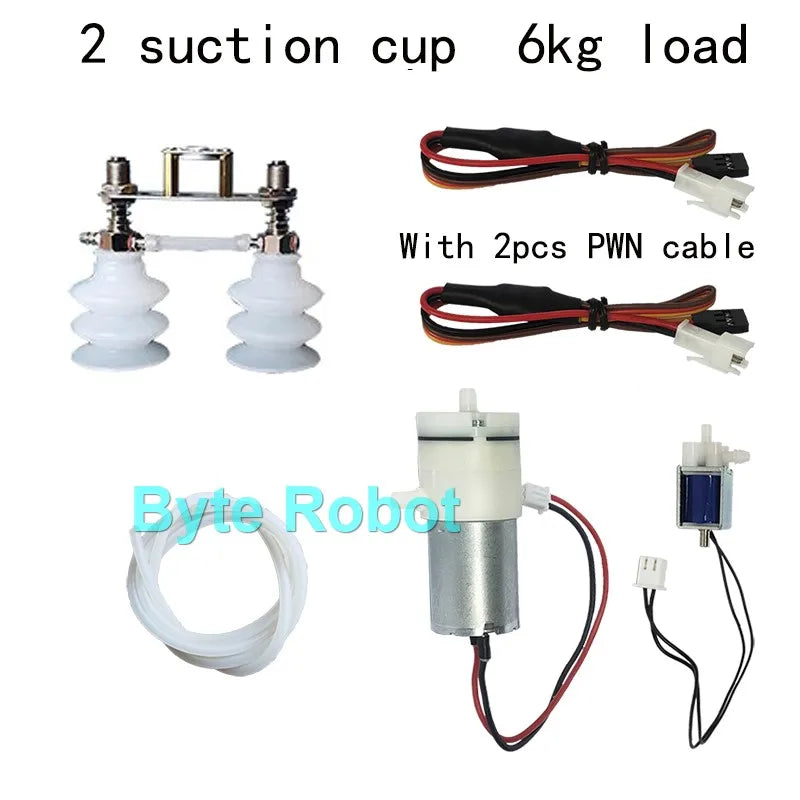 Robot Arm Vacuum Suction Cup Kit with PWM Control Switch, 0.3-20kg Options