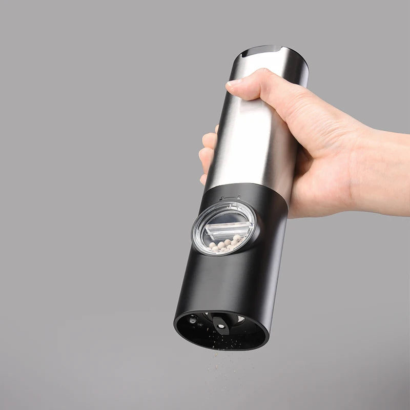 1/2pcs Automatic Pepper Grinder Salt And Pepper Grinder USB Rechargeable Adjustable Coarseness Spice Mill for Kitchen Tool