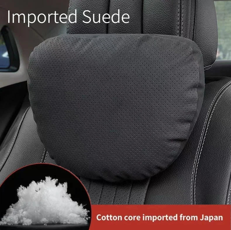 Car Headrest S-level Soft Comfort  Auto Seat Neck Support Mat Pillow Cars Accessories Compatible For Tesla Audi Auto Interior