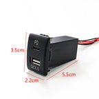 Fit For Suzuki Swift Accessories Modified Car Quick Charger Dual QC3.0 PD Phone Charger Interface Socket Adapter