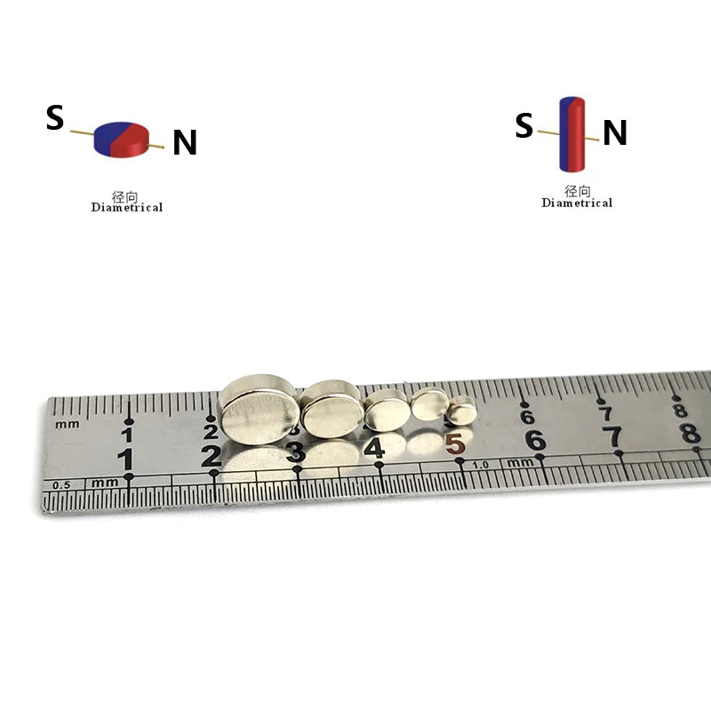 50PCS/LOT magnet Magnetic 6x2 6x2.5 2x1 4x2 4x3 5x2 5x3 8x2 10x3 6x3 mm encoder AS5600 AS5040 AS5045 AS5047 AS5048 AS5145 AS5147