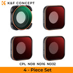 K&F CONCEPT ND2-32 32-512 CPL UV ND4 ND8 ND16 ND64 ND1000 Filter Kit for GoPro HERO 13 12 11 10 Black Action Camera Waterproof